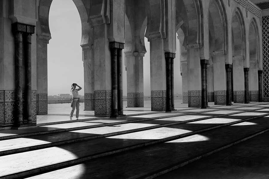 Casablanca mosque in Morocco